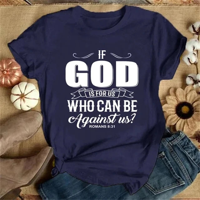 IF GOD IS FOR US T-SHIRT (women)