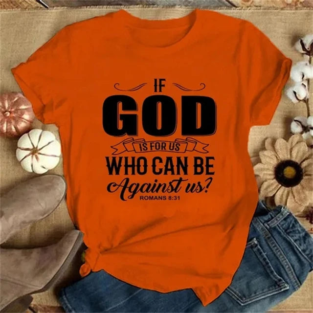 IF GOD IS FOR US T-SHIRT (women)