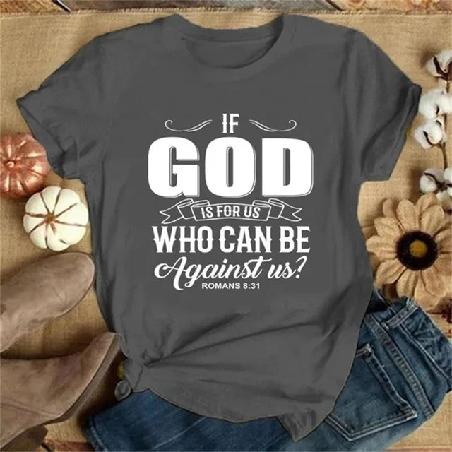 IF GOD IS FOR US T-SHIRT (women)