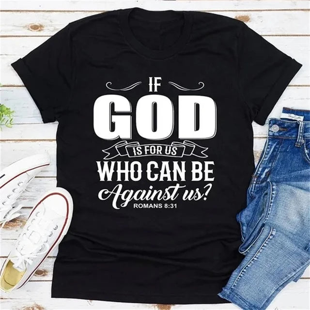 IF GOD IS FOR US T-SHIRT (women)