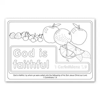 The Lord our God colouring book