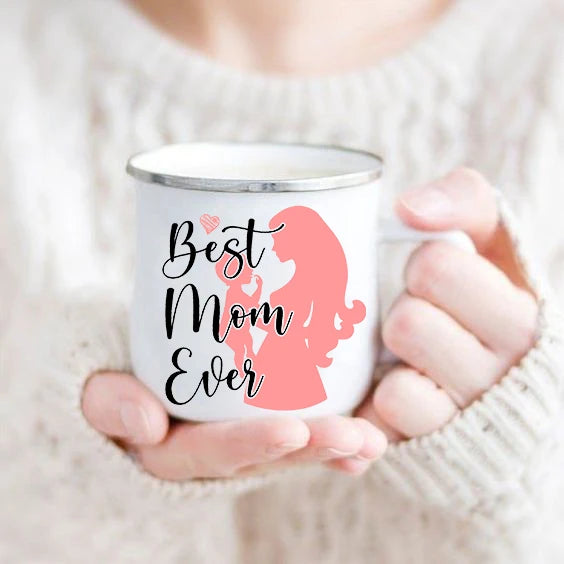 Best mom enamel mug